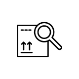 Paper Document with Magnifying Glass Icon