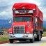 Red Semi Truck in Mexico