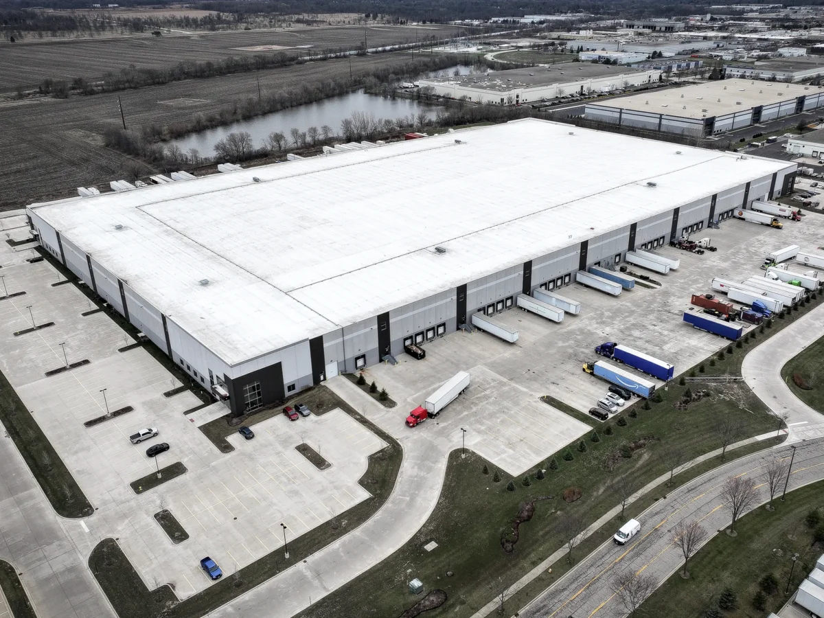 Aerial Drone Photo of Axis Warehouse and Logistics Facility